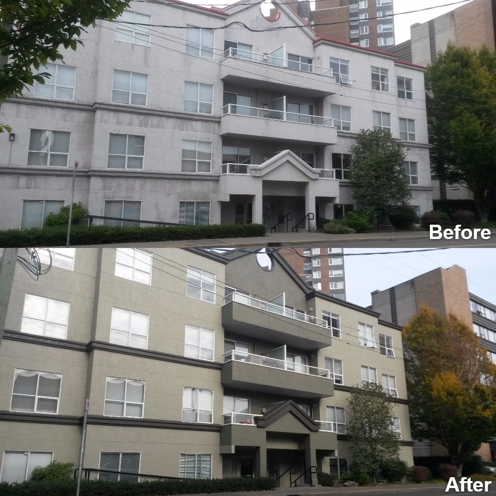 Condominium Painting Victoria before and after