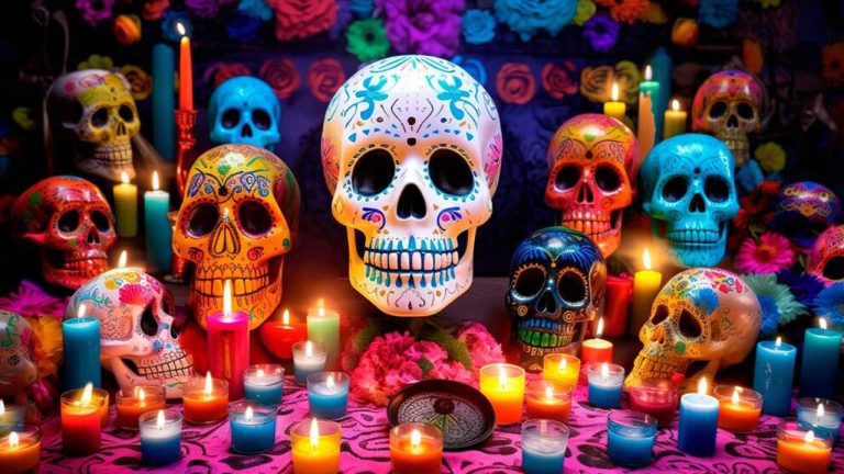 The colours of Dia de los Muertos